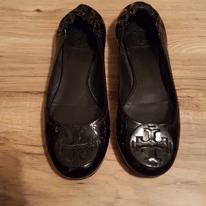 Black Tory Burch Reva Flats